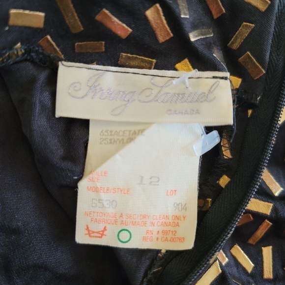 Irving Samuel Canada Elegant Gold Pattern Size 12 - Picture 8 of 9